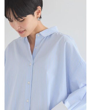 AMERICAN HOLIC ＵＶカット綿ブロードシャツワンピース Stripe