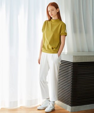 23区GOLF 【23Fondation】セミワイド テーパードパンツ ホワイト系