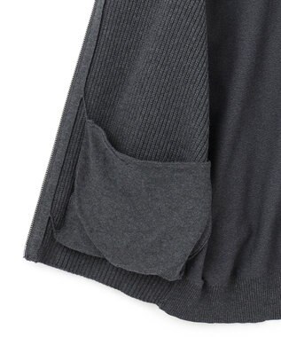 J.PRESS MEN 【WEB・一部店舗限定】フルジップカーディガン グレー系