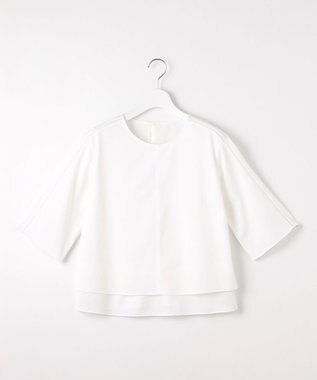 J.PRESS LADIES S 【洗える】トリコットジャージー カットソー ホワイト系