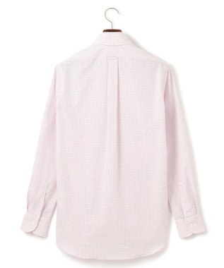 J.PRESS MEN 【PREMIUM PLEATS / 形態安定】スーピマコットンファンシーチェック ドレスシャツ / B.D. ピンク系3