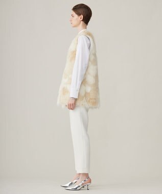 ICB 【洗える】トリプルクロスツイル スティックパンツ オフホワイト系