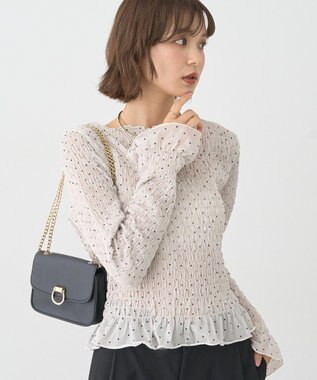 earth music&ecology シャーリングメロープルオーバー Dot