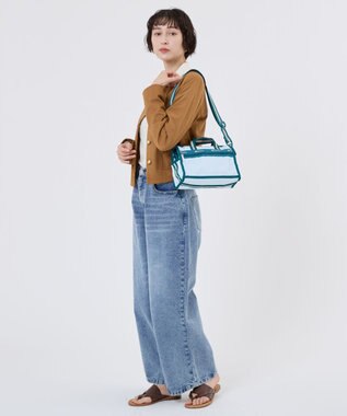 LeSportsac MINI DUFFEL CROSSBODY/スペクテイタークリアスカイ/ティール スペクテイタークリアスカイ/ティール