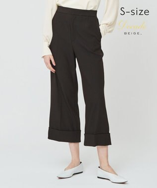 BEIGE， 【S-size】LUIZA / ワイドパンツ Black