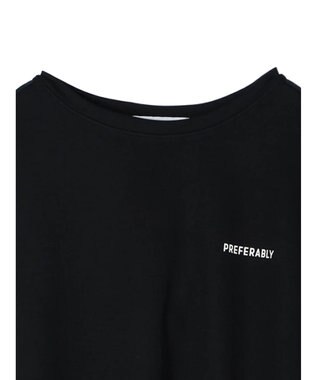 AMERICAN HOLIC バックギャザーロゴカットプルオーバー Black