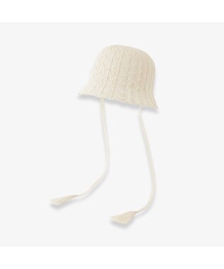 林八百吉商店 un chapeau スカラップサーモハット アイボリー