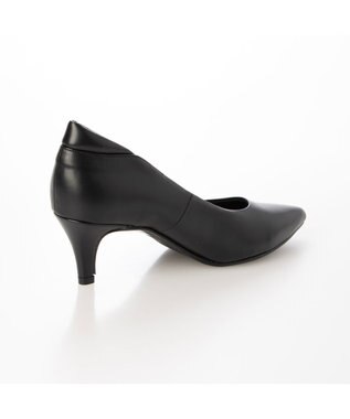 MODE ET JACOMO <carino>【レイン対応】ポインテッドトゥ パッド付きヒールパンプス ブラック