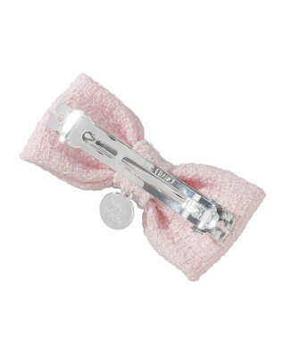 Maison de FLEUR リボンマニアツイードバレッタ Pink