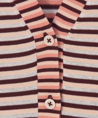 Paul Smith 【洗える】マルチボーダー ニット カーディガン ピンク