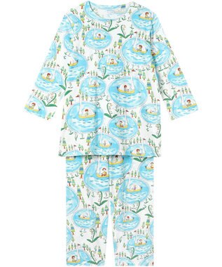 tsumori chisato SLEEP ツモリチサト パジャマ 長袖 長ズボン 綿100%パイル(本体) レディース UDX204 /ワコール サックス