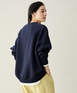 ANY L ダンボールバックリブプルオーバー ネイビー