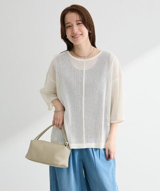 Green Parks 前後２ｗａｙコットンメッシュプルオーバー White