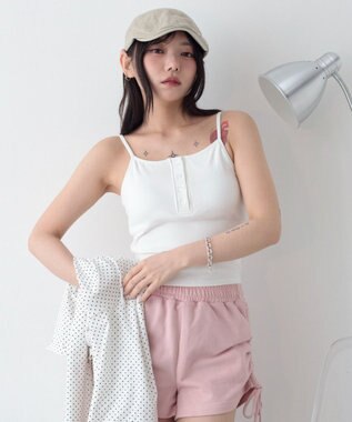 WEGO ヘンリーデザインカップインキャミ
