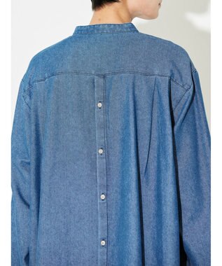 AMERICAN HOLIC デニムブザムバックボタンチュニック Indigo
