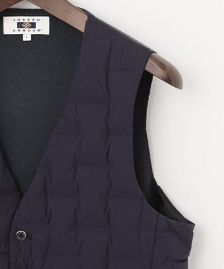 JOSEPH ABBOUD 【インナーダウン対応】2WAYストレッチダウンベスト ネイビー系