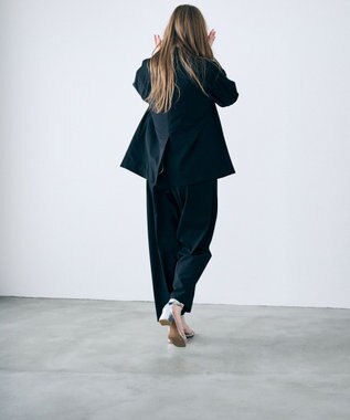 uncrave TRツイル ベーシックトラウザー ブラック