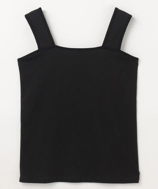 ANY スクエアタンクトップ ブラック