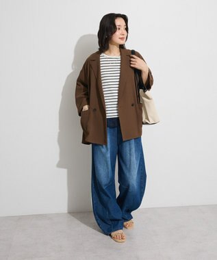 Green Parks 【適ON】遮熱チュールドッキングプルオーバー Border