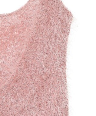 AMERICAN HOLIC 選べる丈２サイズ前後２ｗａｙシャギーベスト Pink