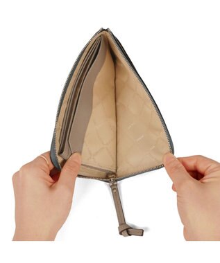 PELLE BORSA L字ファスナーコンパクト長財布 Very Goods ベリーグッズ 7204 ブルー