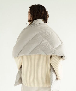 KWD 【日本製/UNISEX】DOWN SHAWL ポーランドホワイトグースダウンショール グレージュ