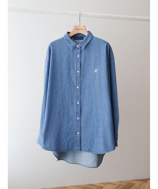 AMERICAN HOLIC ドロップショルダーＢＩＧシャツ／Ｂ．ＨＰＯＬＯＣＬＵＢ Light Indigo