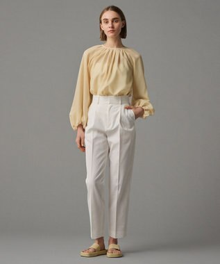 uncrave 【撥水・花粉防止・洗濯機洗い可】クリアツイル テーパードパンツ（uncrave STANDARD） エクリュ