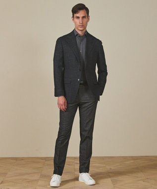 GOTAIRIKU 【Ermenegild Zegna/ゼニア】トロフェオ カシミヤ ジャケット_グレーチェック グレー系4