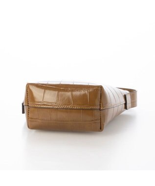 UNBILLION カシュカシュ cachechche / クロコ型押し2wayミニショルダー ブラウン