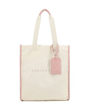 style code 【MERCURYDUO/マーキュリーデュオ】カードケース付　キャンバストートバッグ 推し活バッグ ピンク