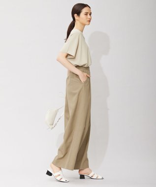 ICB 【洗える】 UnleashLite タックパンツ オリーブ系