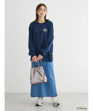 Green Parks Ｄｉｓｎｅｙ／バックプリント刺繍ロンＴＥＥ Navy