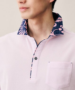 JOSEPH ABBOUD 【キングサイズ・老舗アロハブランドと21年愛されるポロシャツがコラボ】KAHALA ALOHA ダディポロ ピンク系