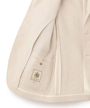 J.PRESS MEN 【SAFILIN】リネンキャンブリックワッフル ジャケット アイボリー系