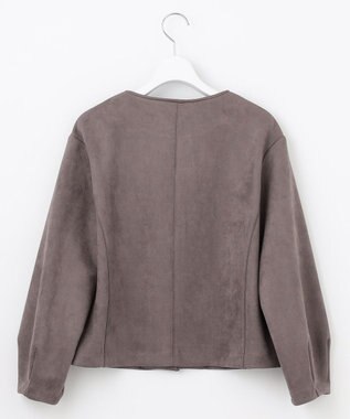 J.PRESS LADIES L 【洗える】スエードダンボール  ジャケット ブラウン系