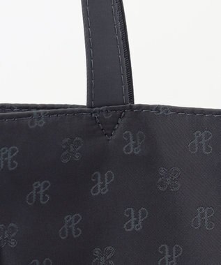 J.PRESS LADIES 【ポケッタブル】ジャカード トート バッグ ネイビー系5