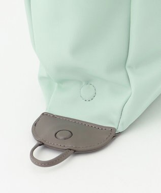 Y'SACCS ナイロン×リサイクルレザー　ホック2WAYトート　Mサイズ ミント