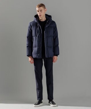 JOSEPH HOMME コマスエード　ダウンコート ネイビー系