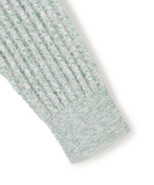 JOSEPH HOMME 【新柄】シルクバルキー　ハイネックジップアップニット スモーキーグリーン系