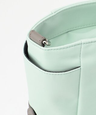 Y'SACCS ナイロン×リサイクルレザー　ホック2WAYトート　Mサイズ ミント