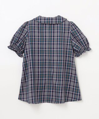 組曲 KIDS 【150-160cm】ブリティッシュ ブラウス グリーン系3