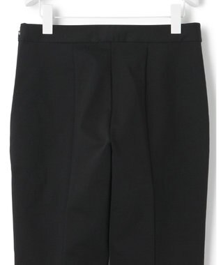 ICB 【洗える】コットンコンプレッシャー ストレートパンツ ブラック系