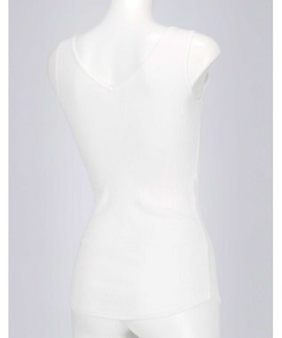 une nana cool 綿100% リブ編みコットン タンクトップ IV