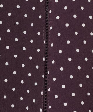 J.PRESS LADIES 【洗える】 ドットプリント フレアー スカート パープル系5