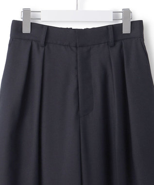 23区 【セットアップ対応】TWサキソニー タックワイド パンツ ネイビー系