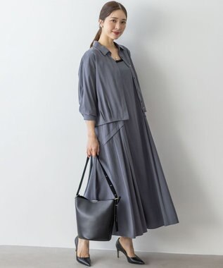 組曲 バウンディングシャーティングカシュクール ブラウス グレー系