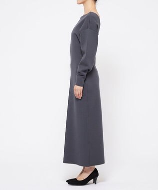 uncrave シルキーニット ワンピース（uncrave WHITE） スレート