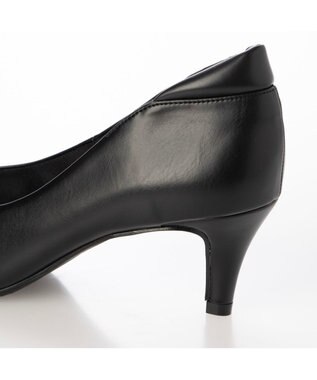 MODE ET JACOMO <carino>【レイン対応】ポインテッドトゥ パッド付きヒールパンプス ブラック