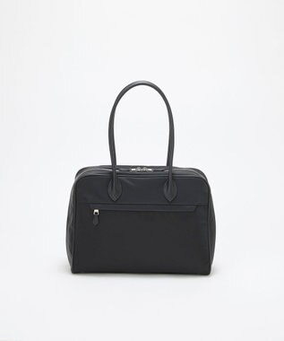 TOPKAPI 【Breath TOPKAPI】PRIM プリム ナイロン ラウンドスクエア ボストン トートバッグ チャーム付き　A4 / 軽量 ブラック